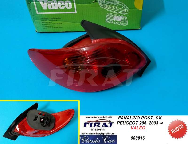 FANALINO PEUGEOT 206 03-> POST.SX (088816)